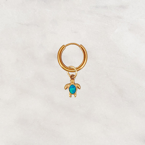 Earring Blue Turtle