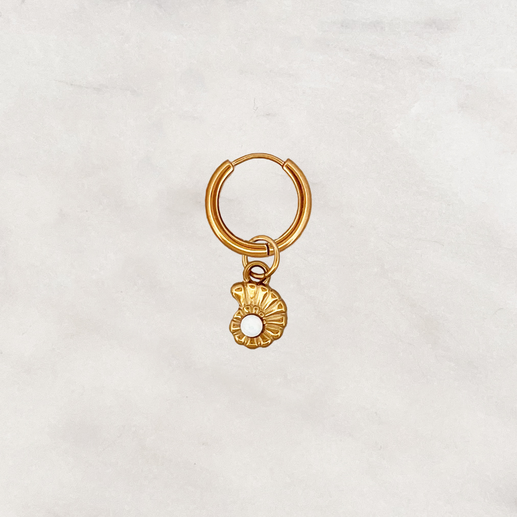 Ohrring Opal Mondmuschel