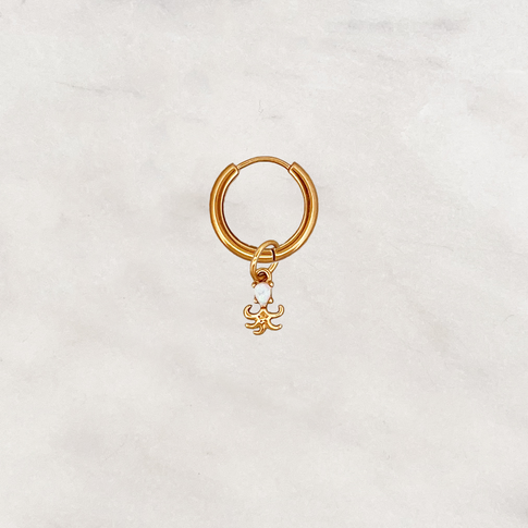 Earring Opal Octopus