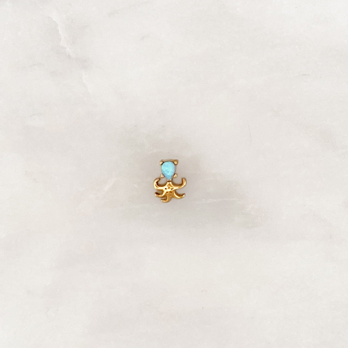 Earstud Blue Octopus