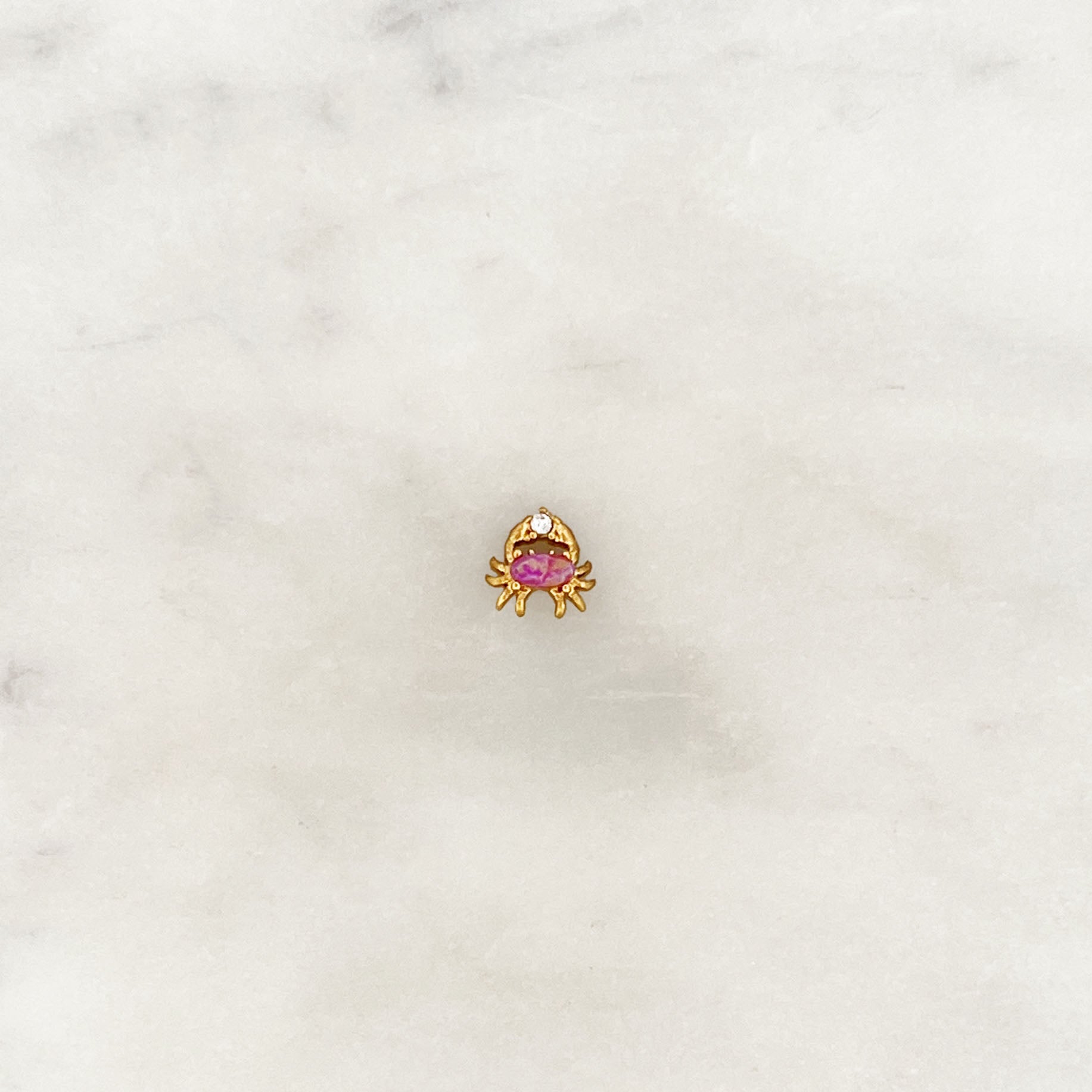 Earstud Pink Crabby