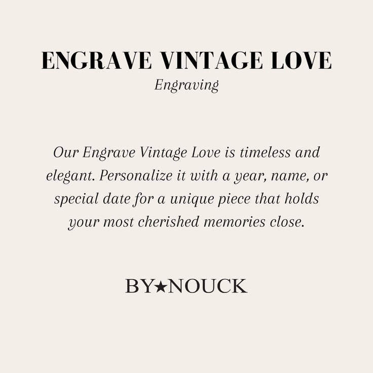 DYO Engrave Vintage Love