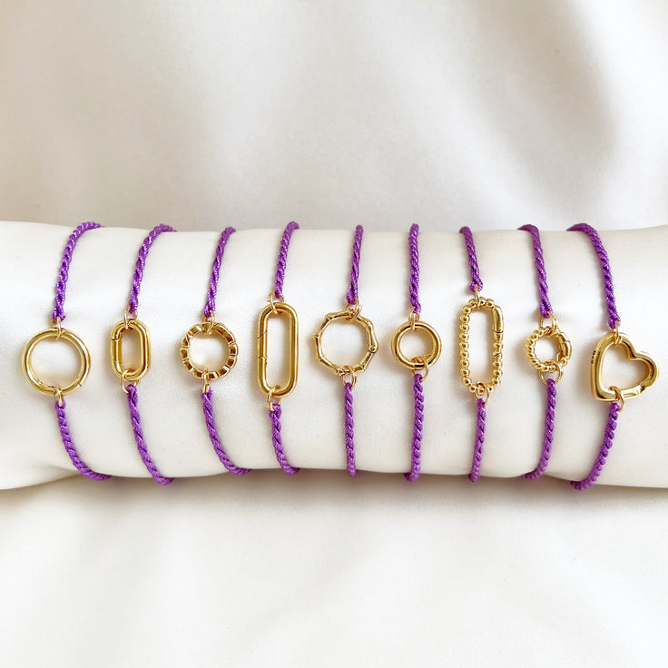 Base Lilac Cotton Armband