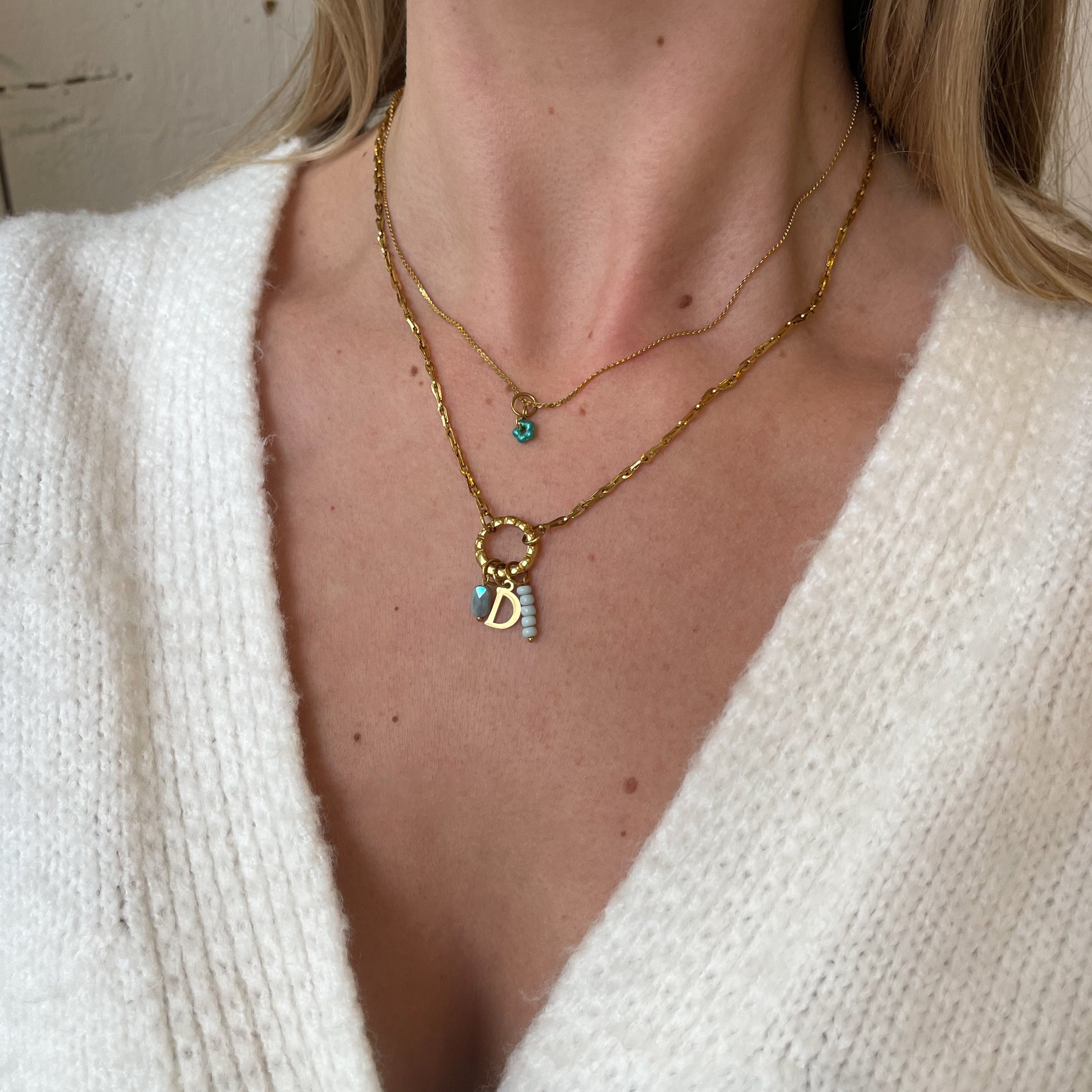 DYO Little Aqua Green Flower