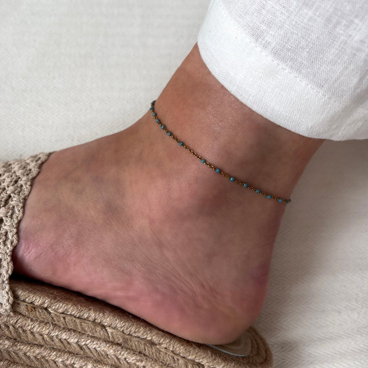 Clear Sky Dots Anklet