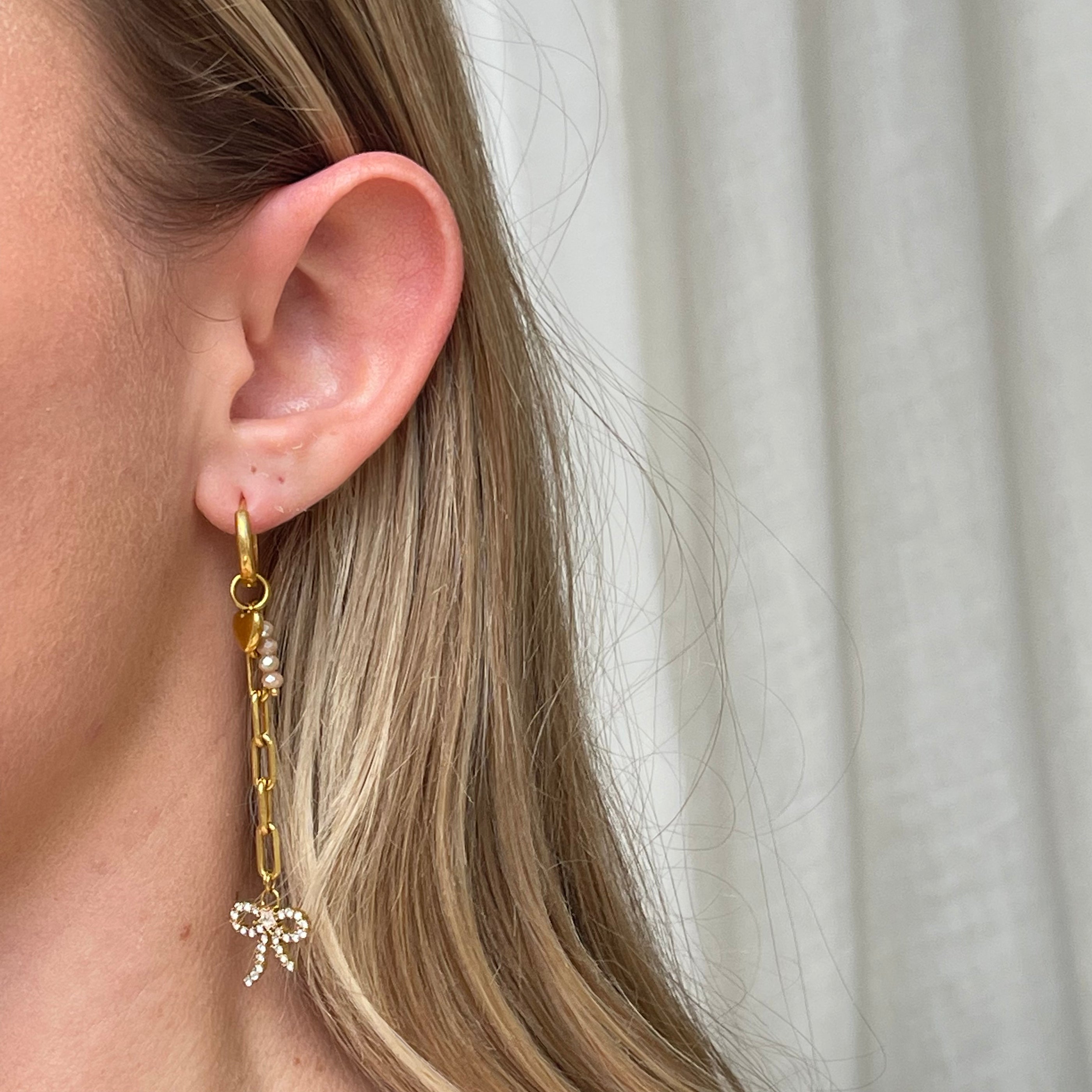 DYO Chain Rhinestone Bow