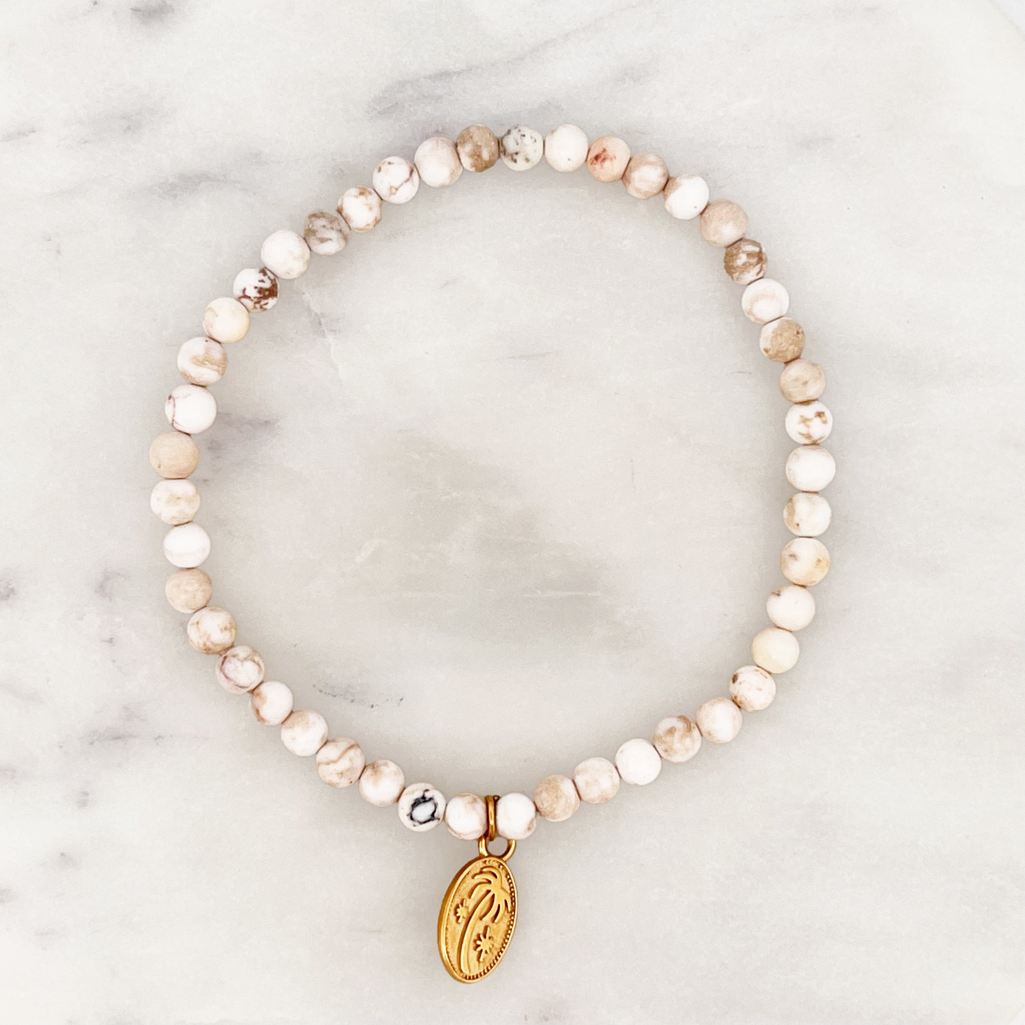 Magnesit Armband Palm Amulett