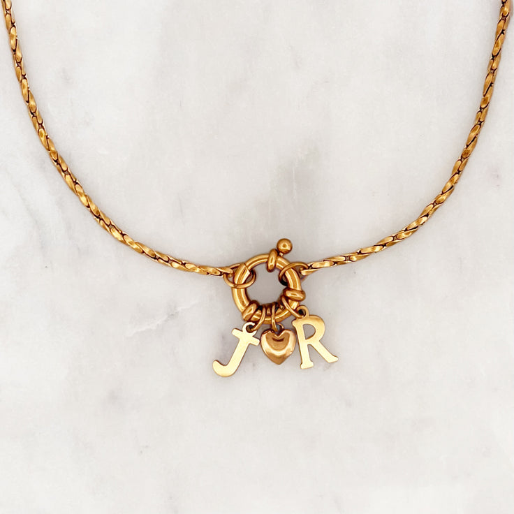 Necklace Forever Love Initials