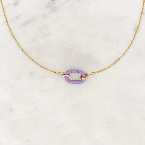 Necklace Lilac Buxon Clasp