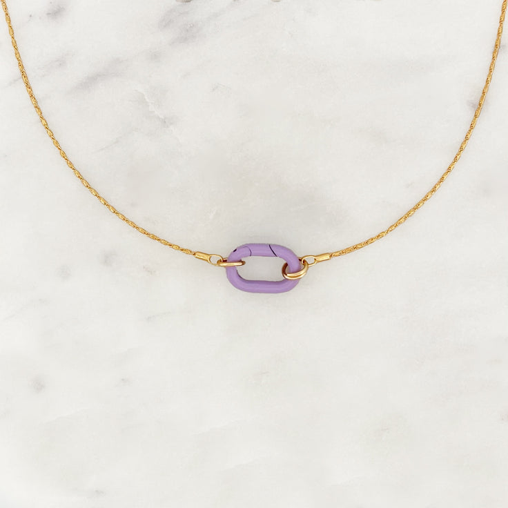 Necklace Lilac Buxon Clasp