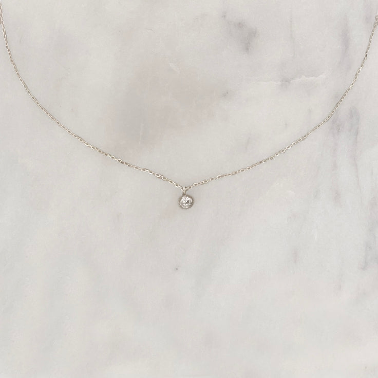 Sample Choker Shiny Drop Silverplated