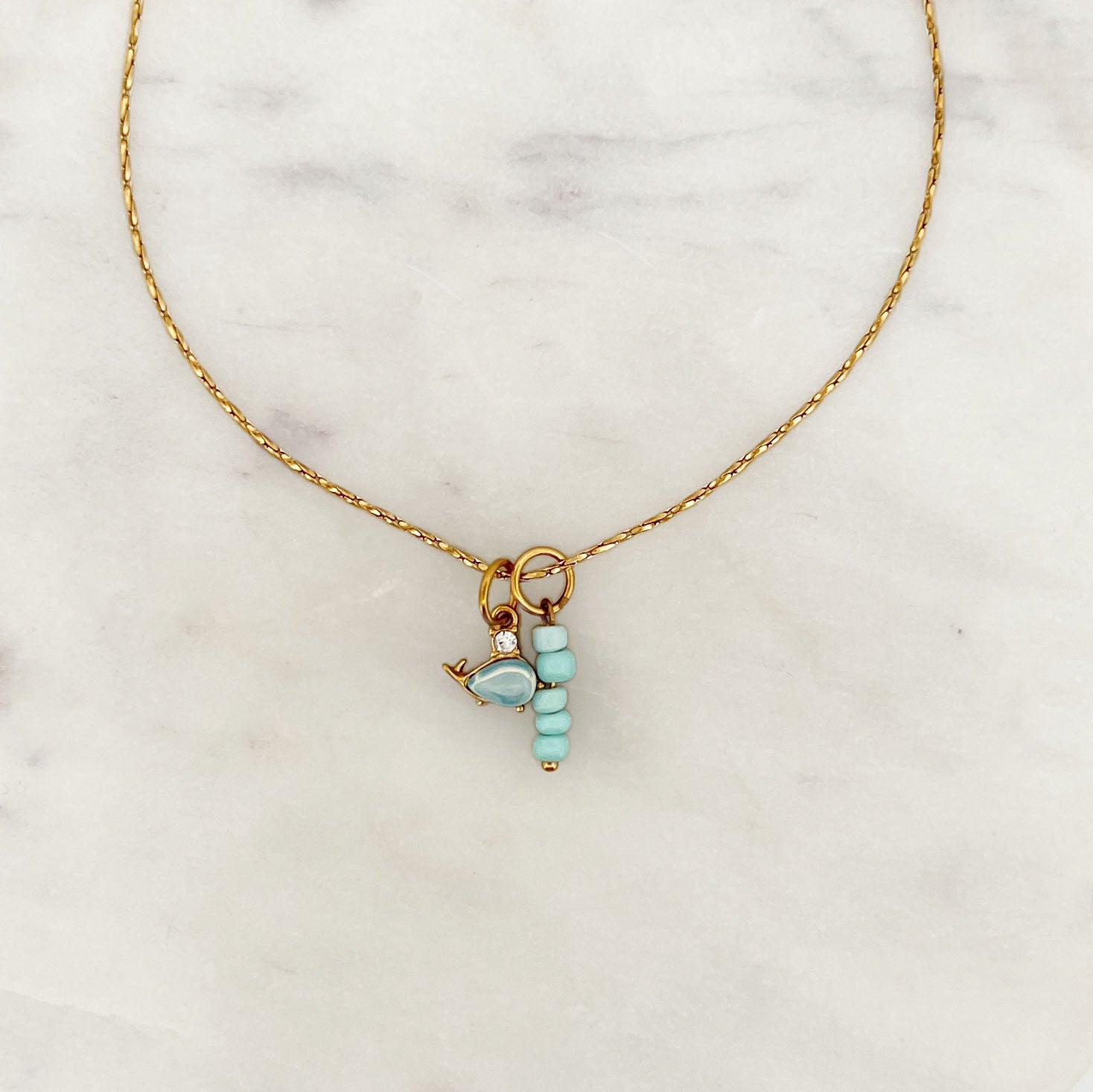 Necklace Whale Beads