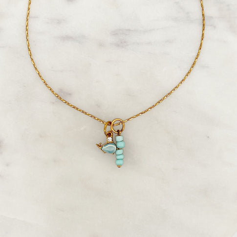 Necklace Whale Beads