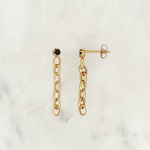 Sample Onyx Earpin Set Chains