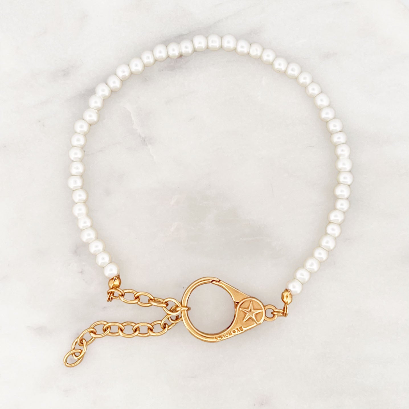 Glasspearls Bracelet Star Clasp