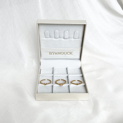 Set Moon Star Rings