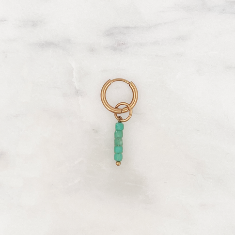 Tiny Huggie Little Green Cubes