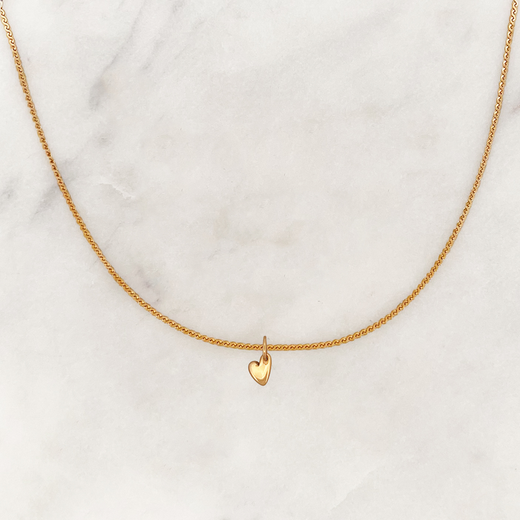 Wave Necklace Little Heart