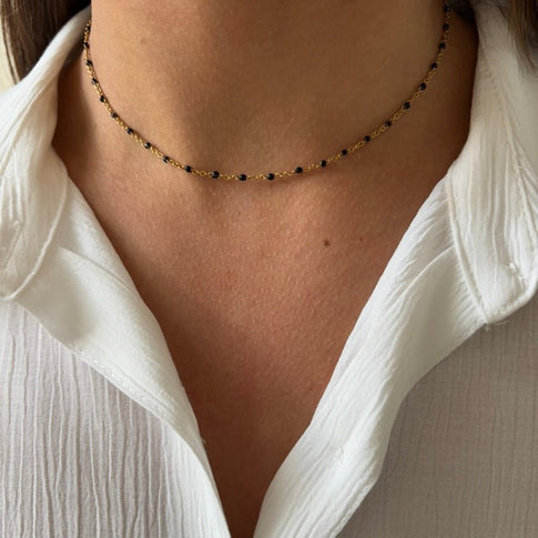 Base Black Dots Necklace - ByNouck Jewelry