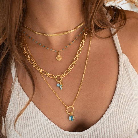 Base Clear Sky Dots Necklace - ByNouck Jewelry