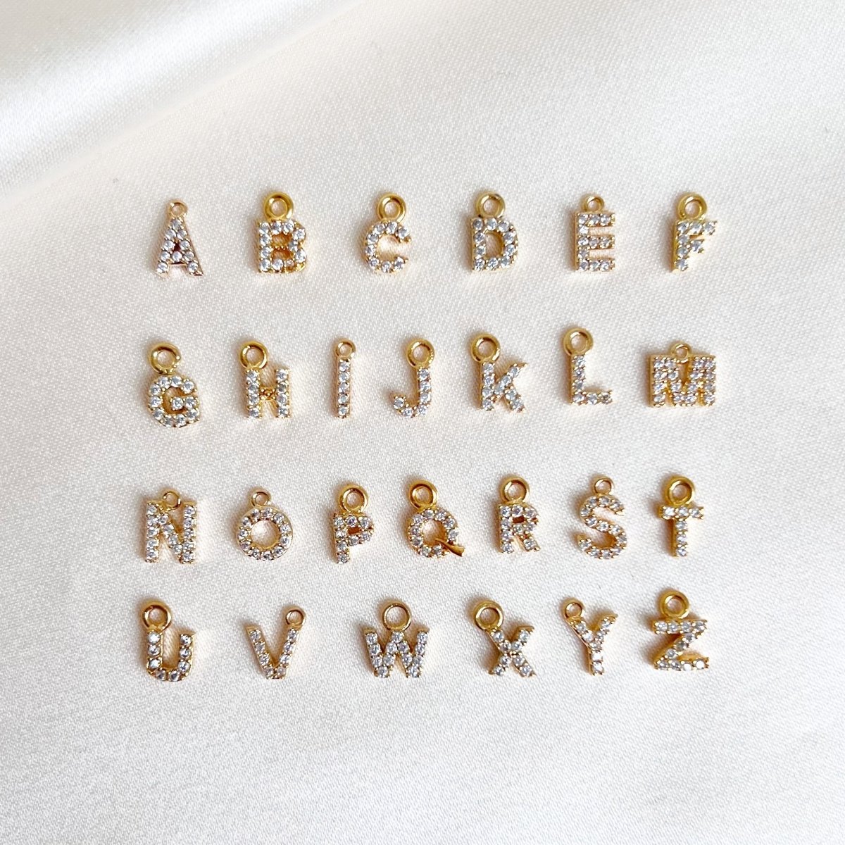 Diamond Initial Hoop - ByNouck Jewelry