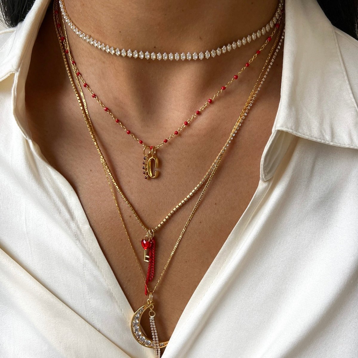 DYO Bamboo Initial - ByNouck Jewelry