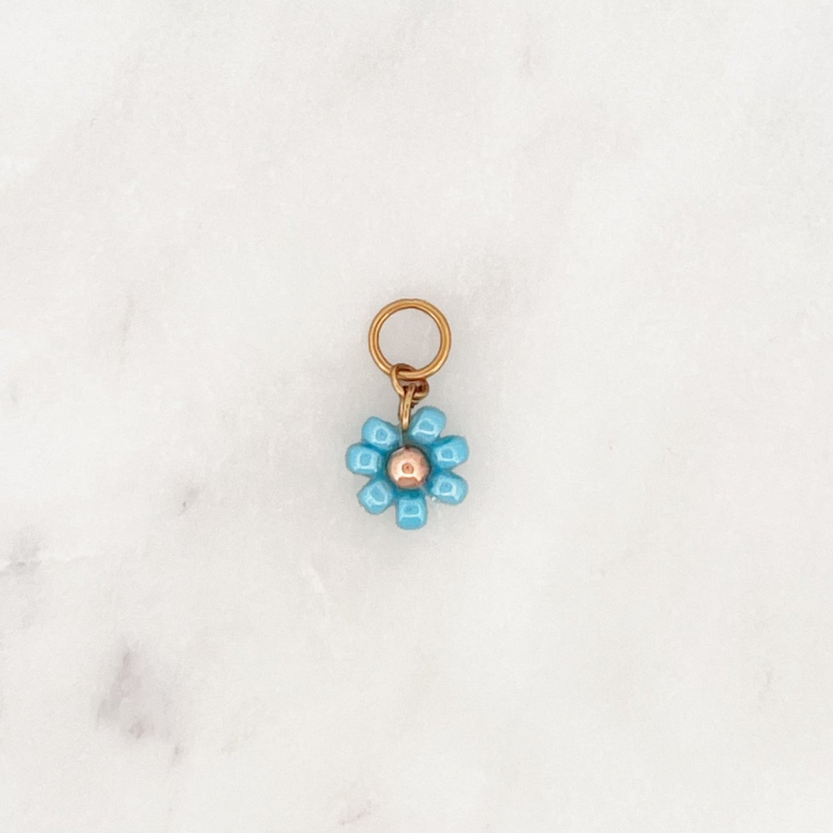DYO Blue Beads Flower - ByNouck Jewelry