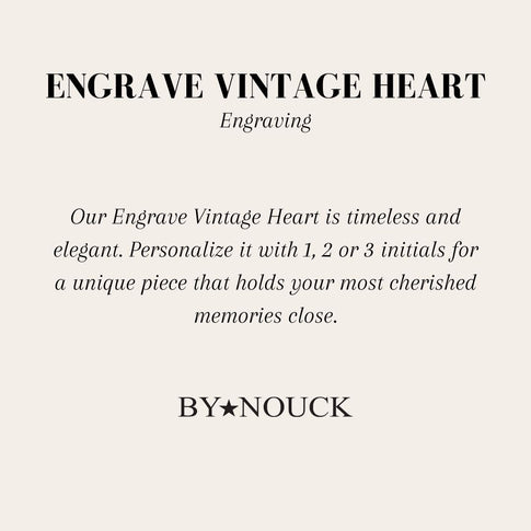 DYO Engrave Vintage Heart - ByNouck Jewelry