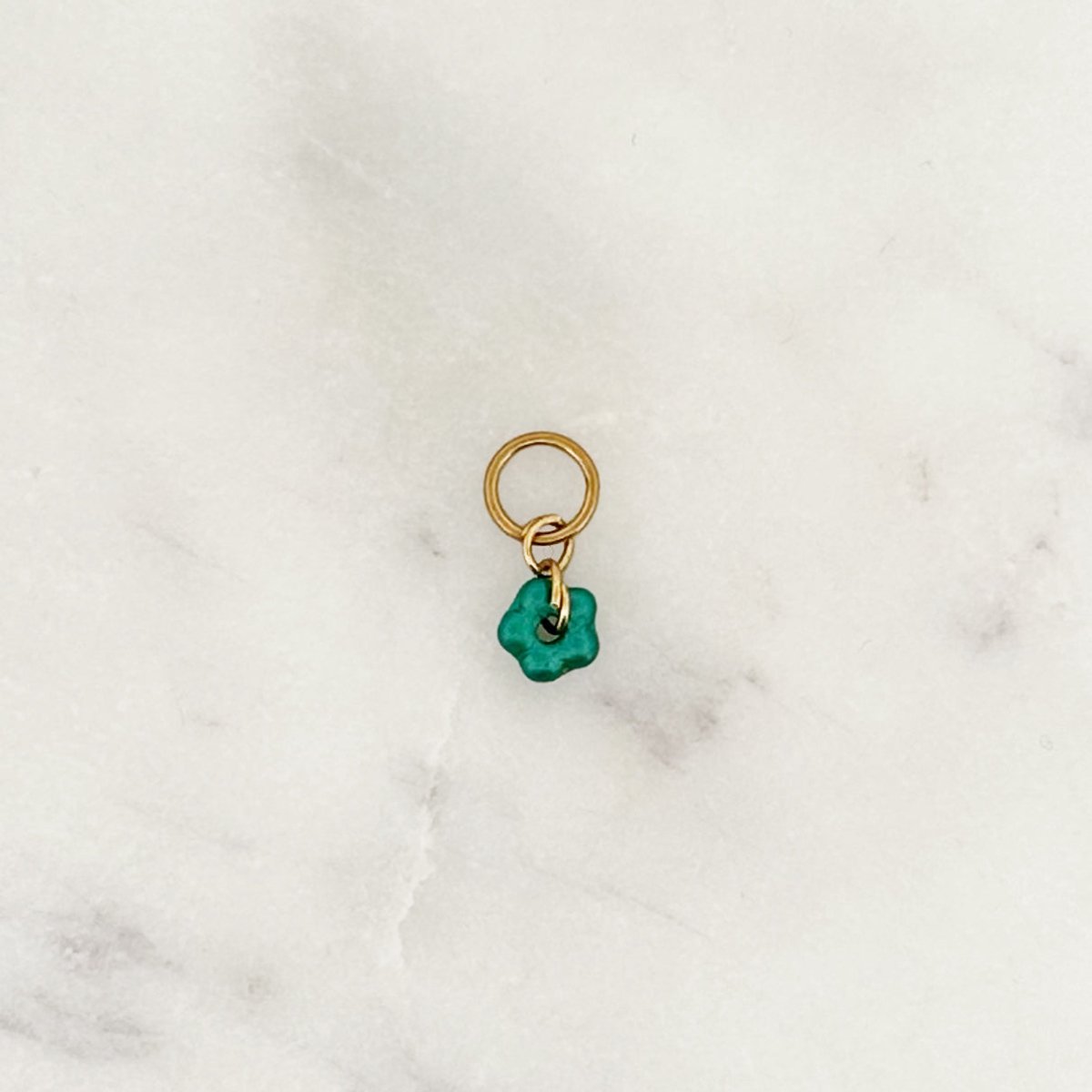 DYO Little Aqua Green Flower - ByNouck Jewelry
