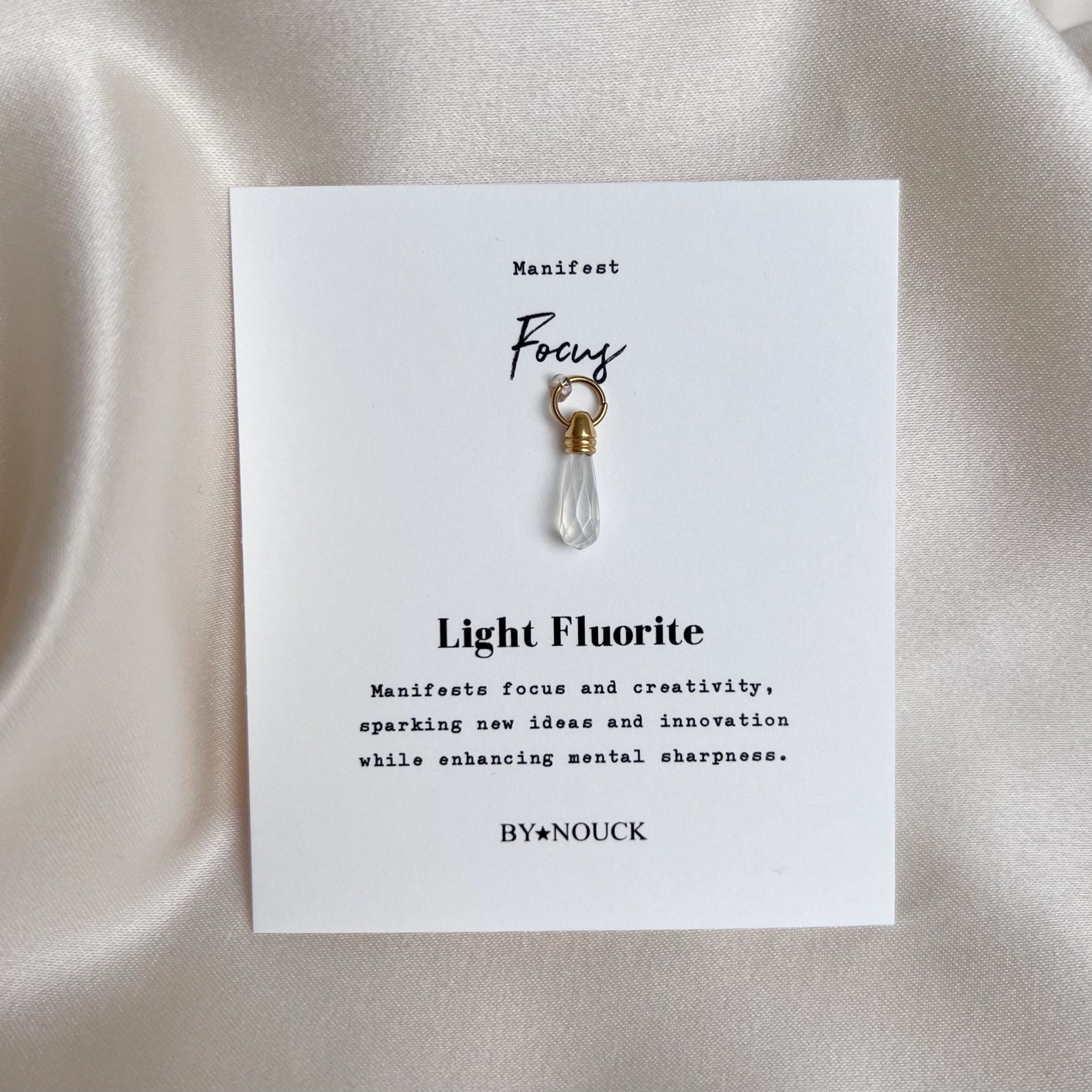 DYO Manifest Stone Light Fluorite - ByNouck Jewelry