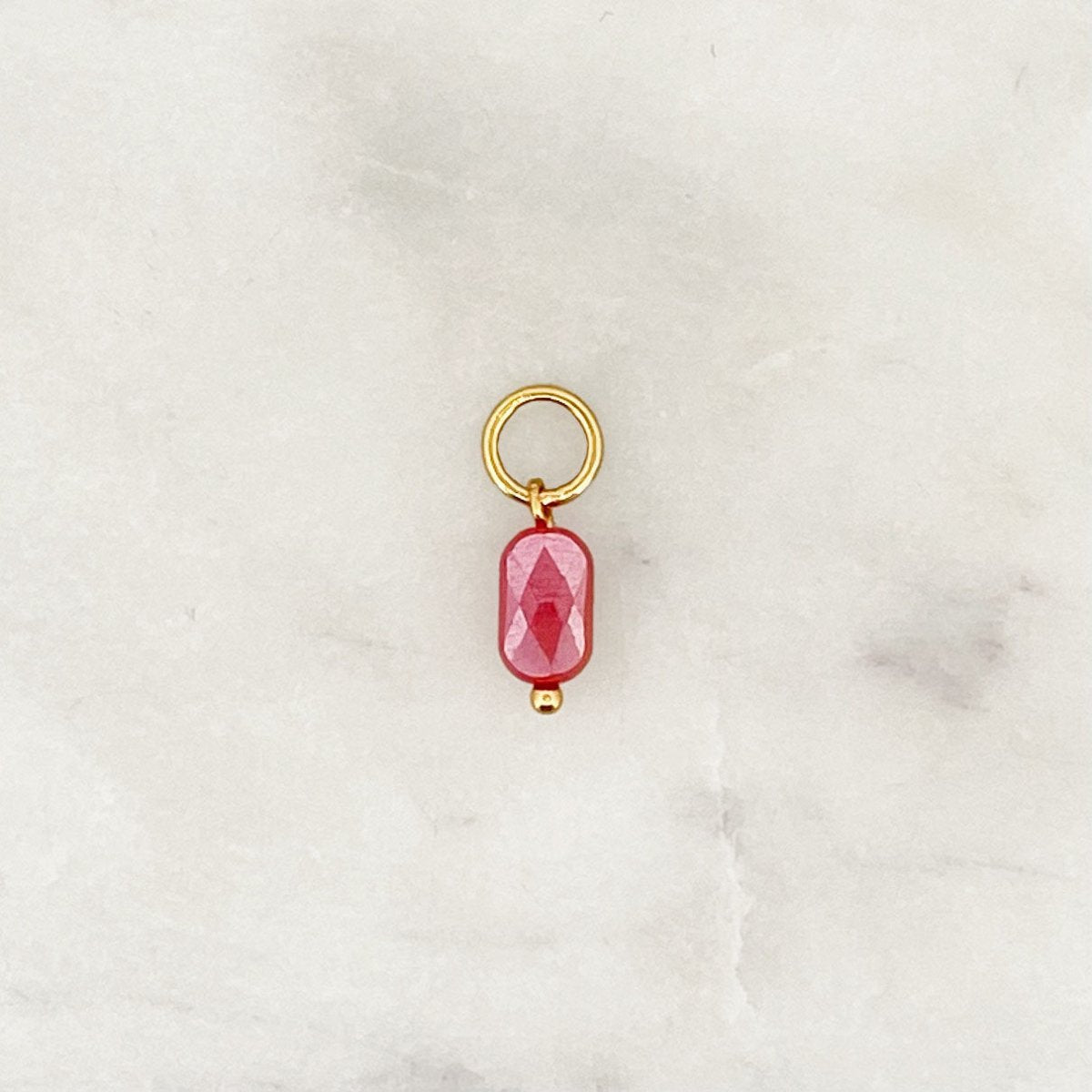 DYO Red Facet Bead - ByNouck Jewelry