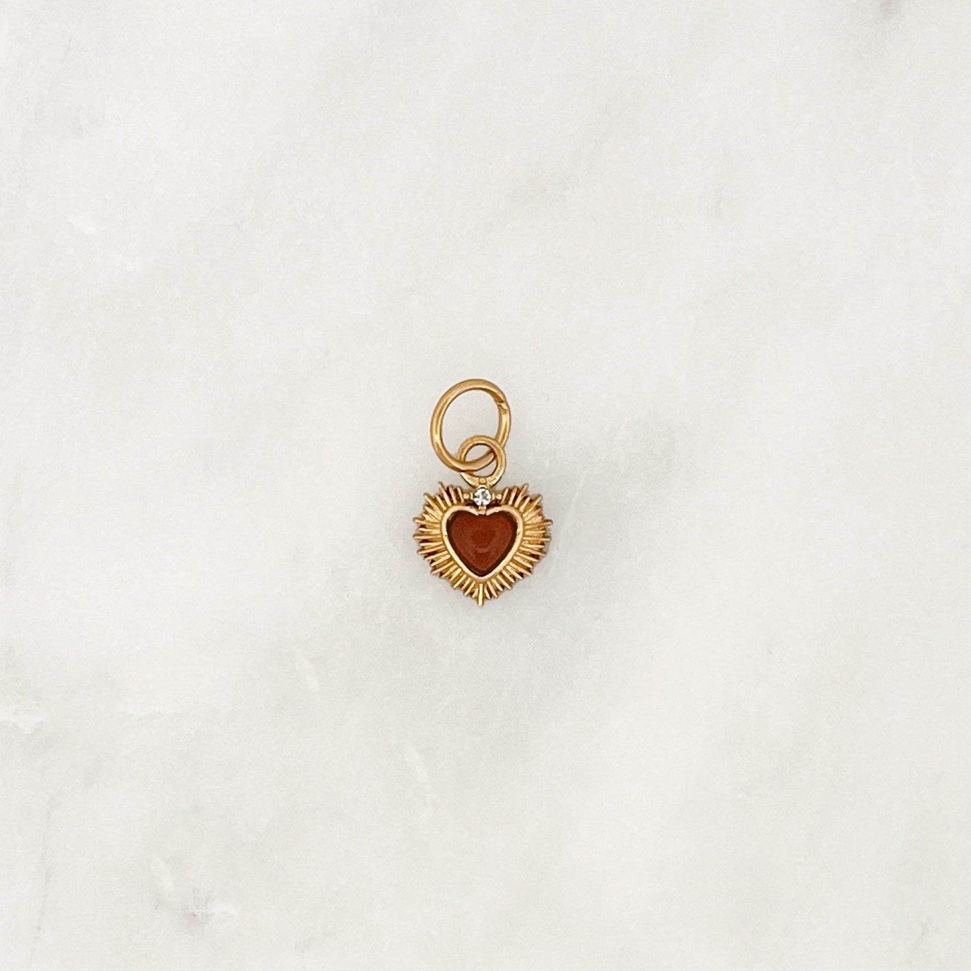 DYO Tiny Bordeaux Heart - ByNouck Jewelry
