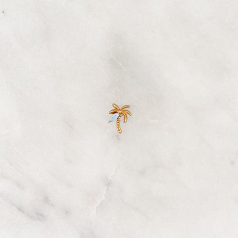 Earstud Opal Palm - ByNouck Jewelry