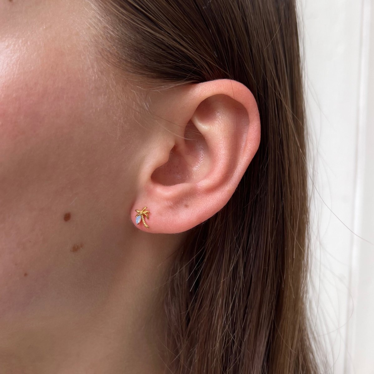 Earstud Opal Palm - ByNouck Jewelry