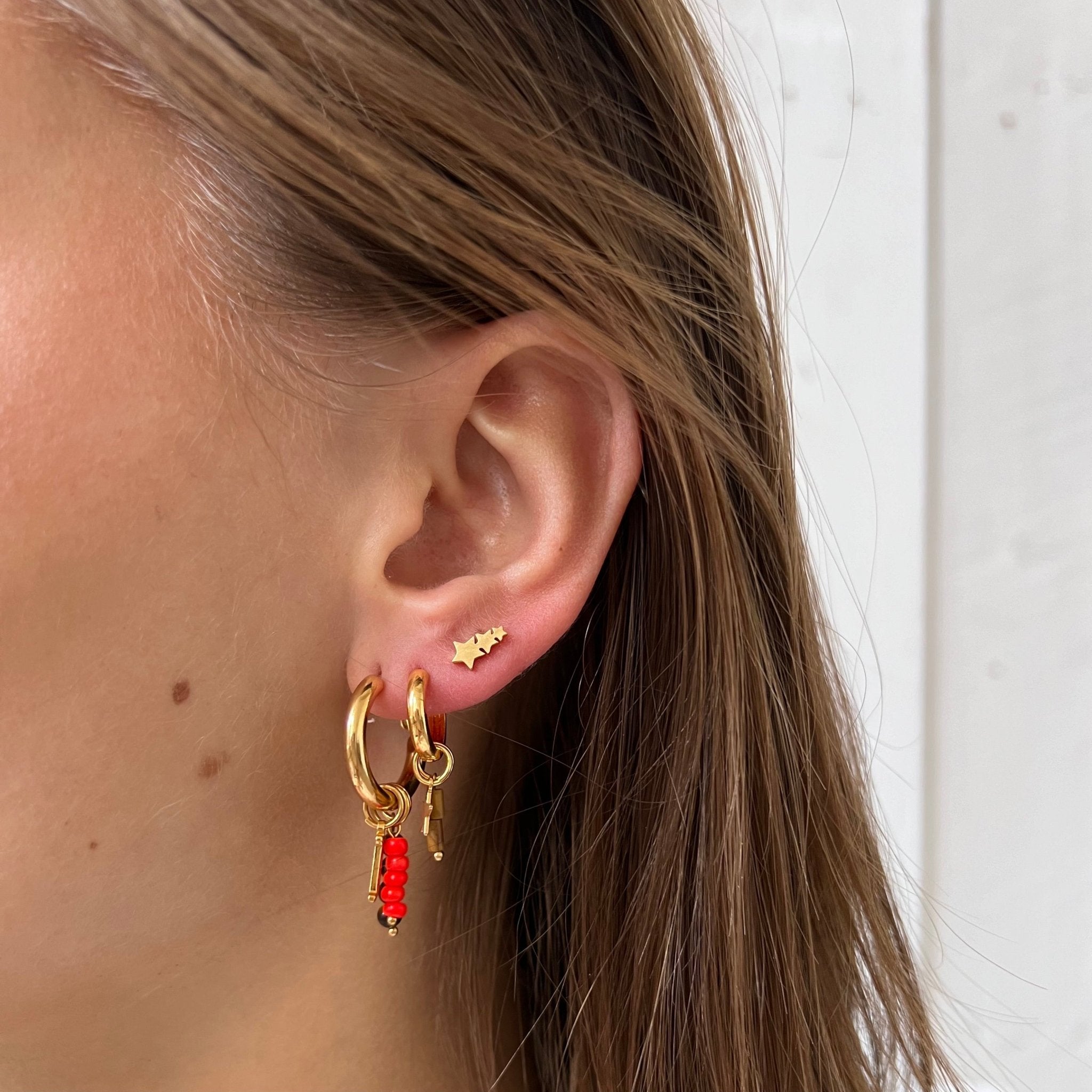 Earstud Triple Stars - ByNouck Jewelry