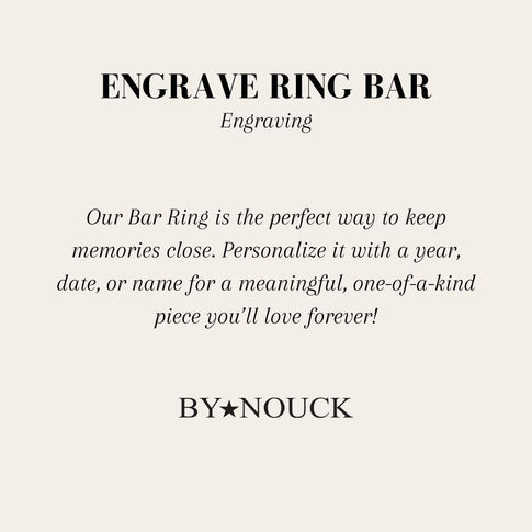 Engrave Ring Bar - ByNouck Jewelry
