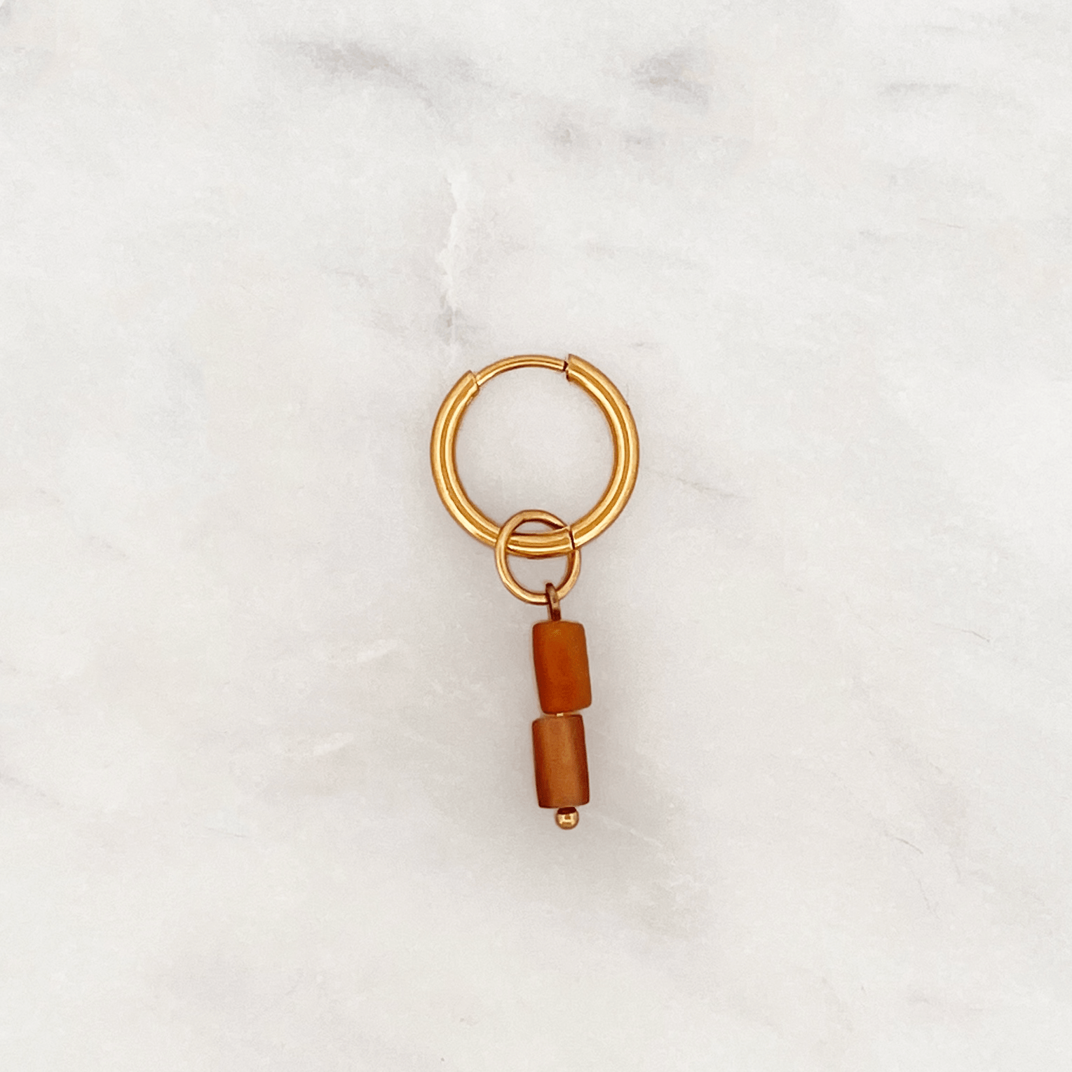 Fine Huggie Sand Disk - ByNouck Jewelry