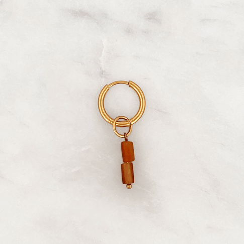 Fine Huggie Sand Disk - ByNouck Jewelry