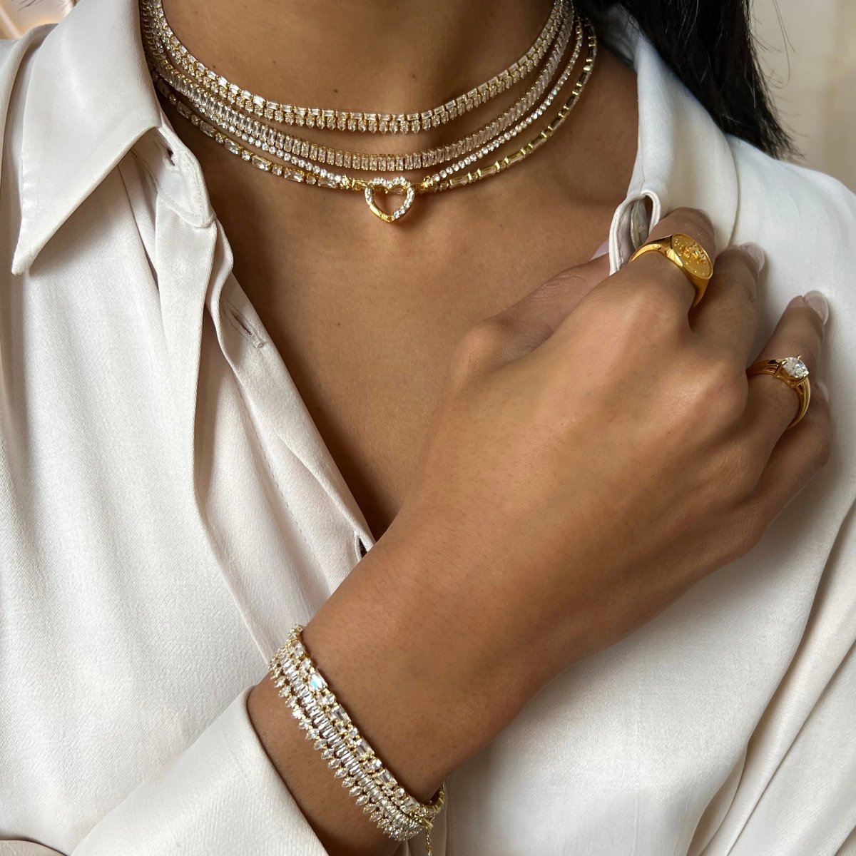 Glamorous Rhinestone Choker - ByNouck Jewelry