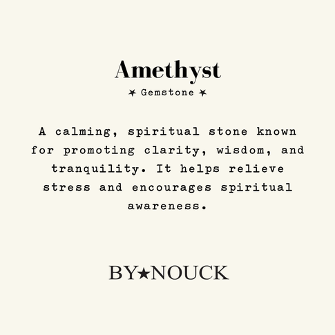Hoop Amethyst Oval - ByNouck Jewelry