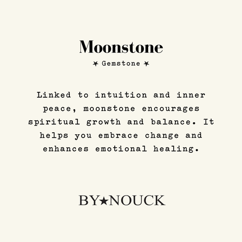 Hoop Moonstone Oval - ByNouck Jewelry