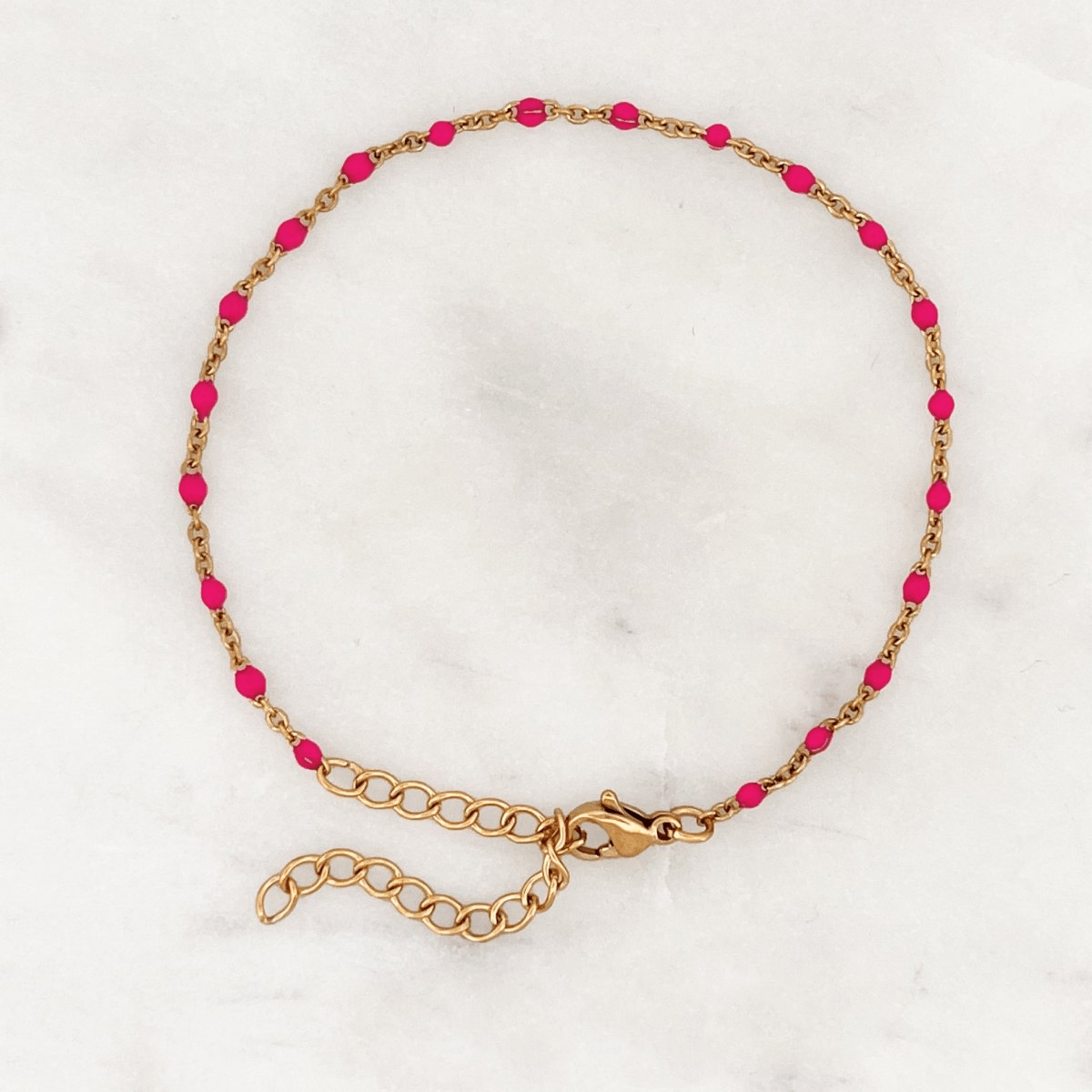 Hot Pink Dots Bracelet - ByNouck Jewelry