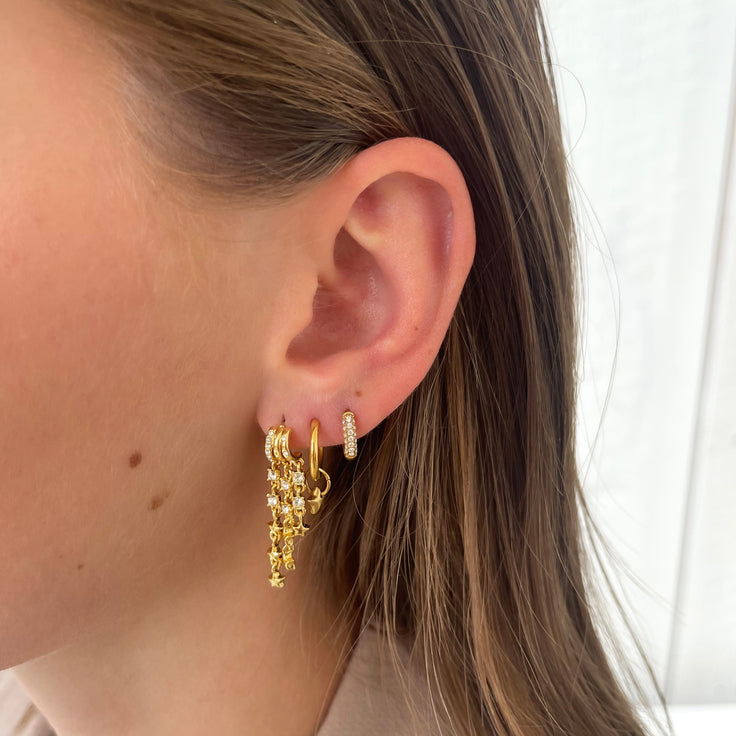 Strass Stars Earring Set