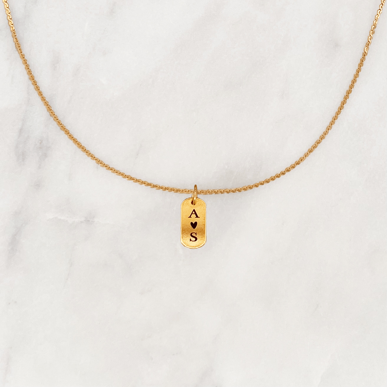 Necklace Engrave Tag Large - ByNouck Jewelry