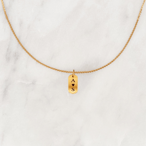 Necklace Engrave Tag Large - ByNouck Jewelry