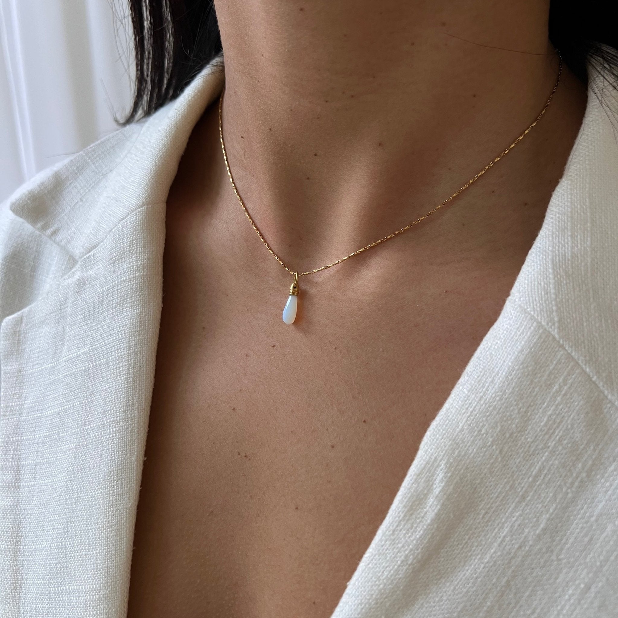 Necklace Manifest Stone Moonstone - ByNouck Jewelry