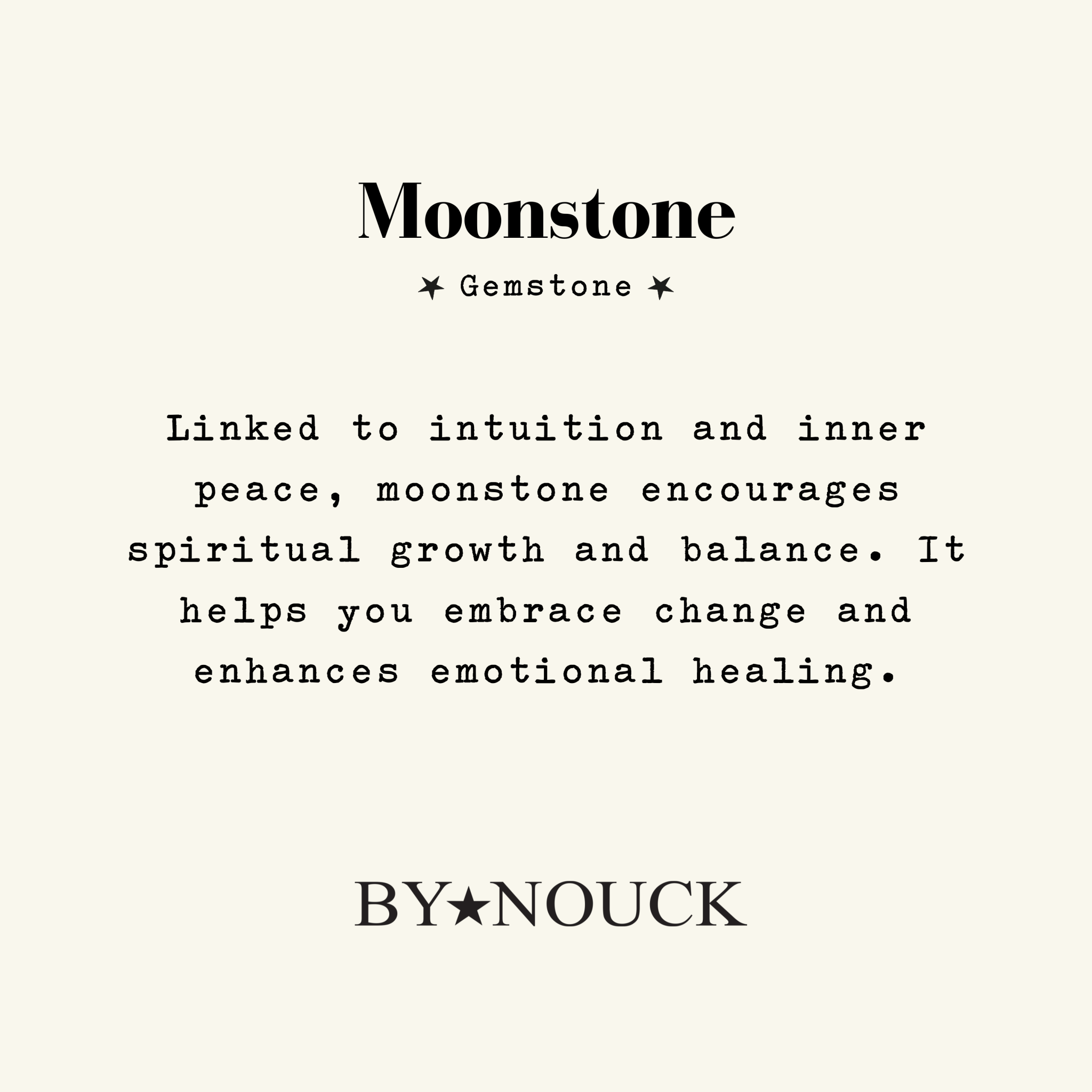 Necklace Moonstone Baguette - ByNouck Jewelry