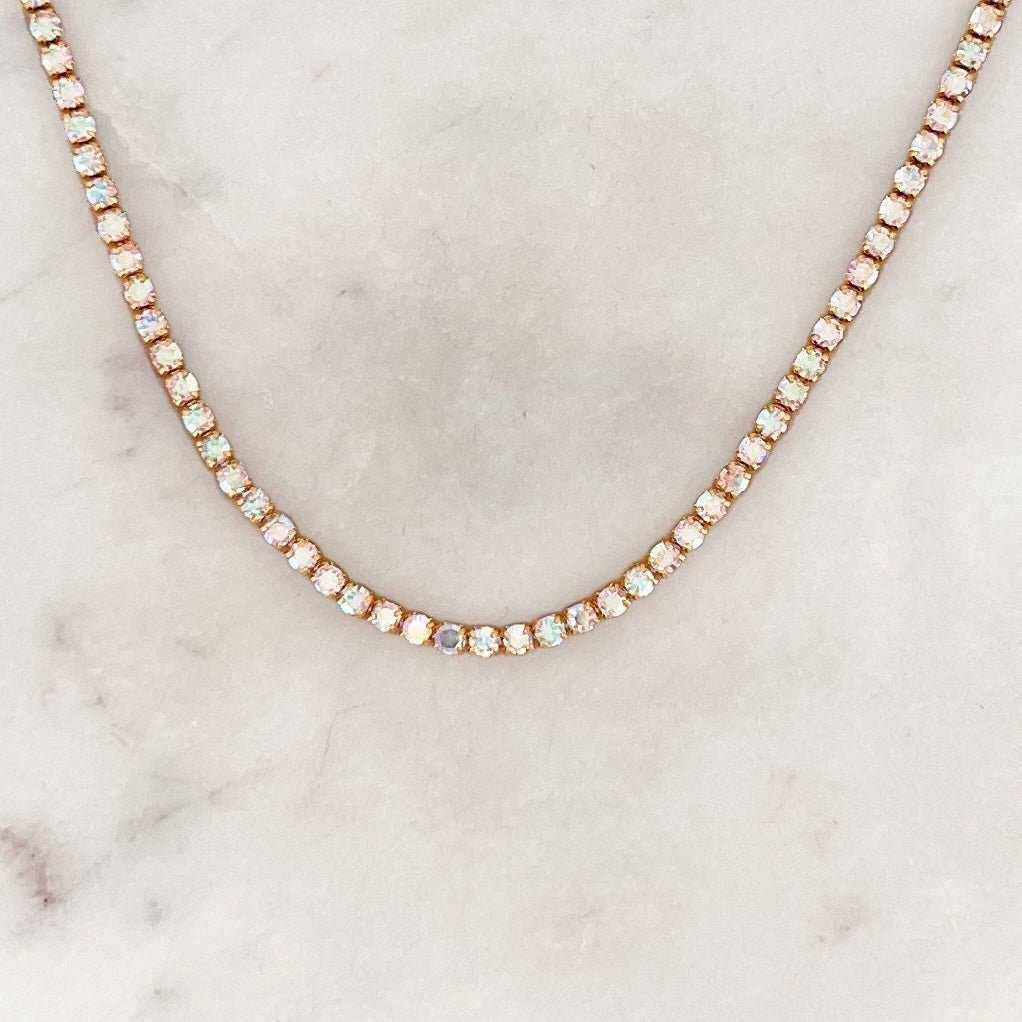 Opalesque Rhinestone Choker - ByNouck Jewelry