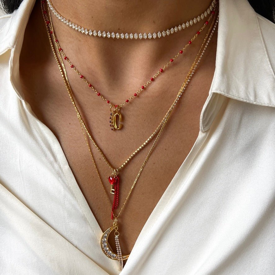 Oval Rhinestone Choker - ByNouck Jewelry