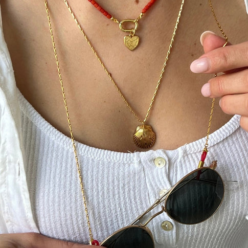 Red Sunny Cord - ByNouck Jewelry